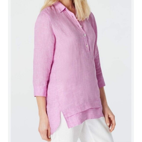 J Jill Love Linen Tunic Top - Picture 1 of 13